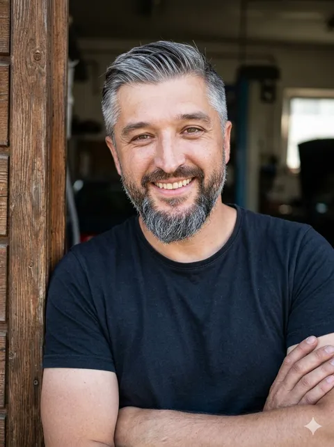 Max Karastelev — Portrait in der Werkstatt